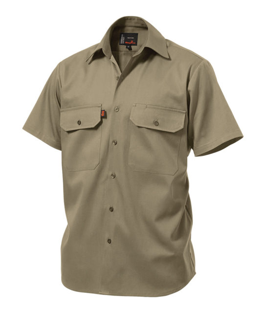 King Gee SS Open Front Drill Shirt – Workin' Gear