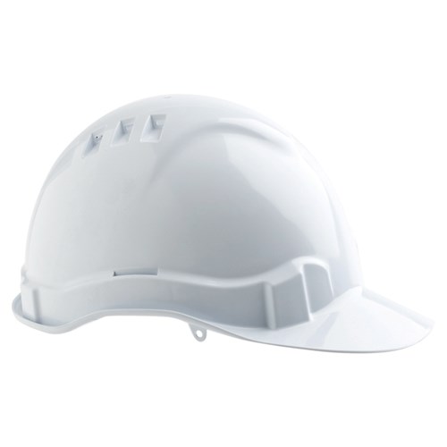 Pro Choice V6 Hard Hat Vented Pushlock Harness – White – Workin' Gear